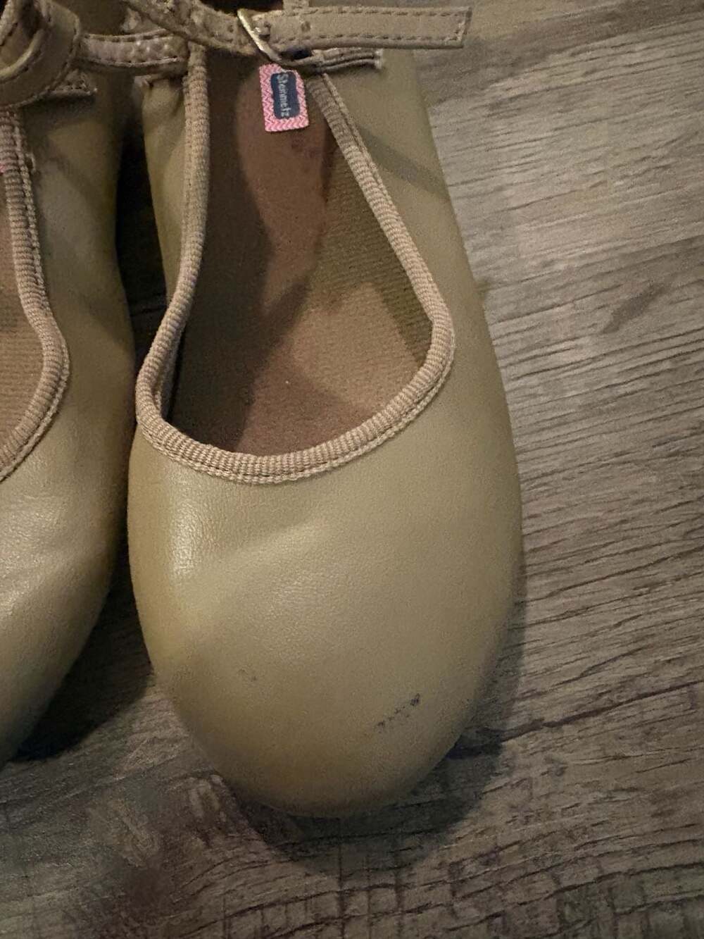 Steinmetz Kids Tap Shoes Tan Size 1.5M - Picture 2 of 5